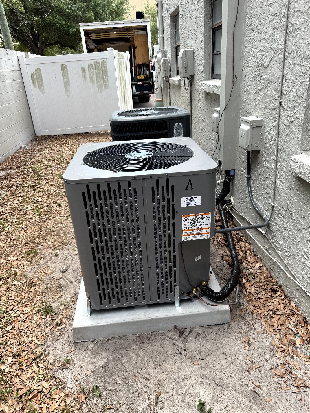 Second view of new AC system installed by Bayside AC — Clearwater FL