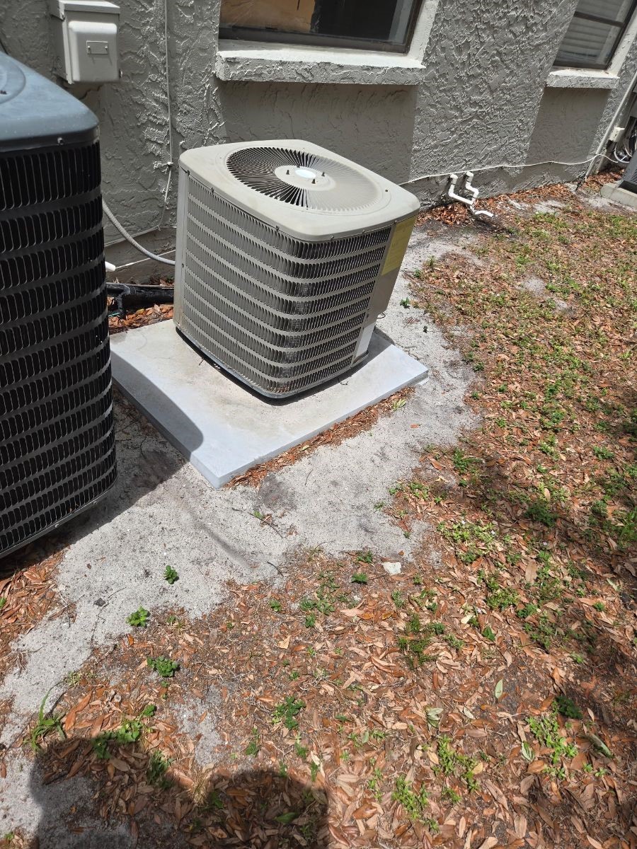 Second view of old AC unit before installation — Clearwater FL