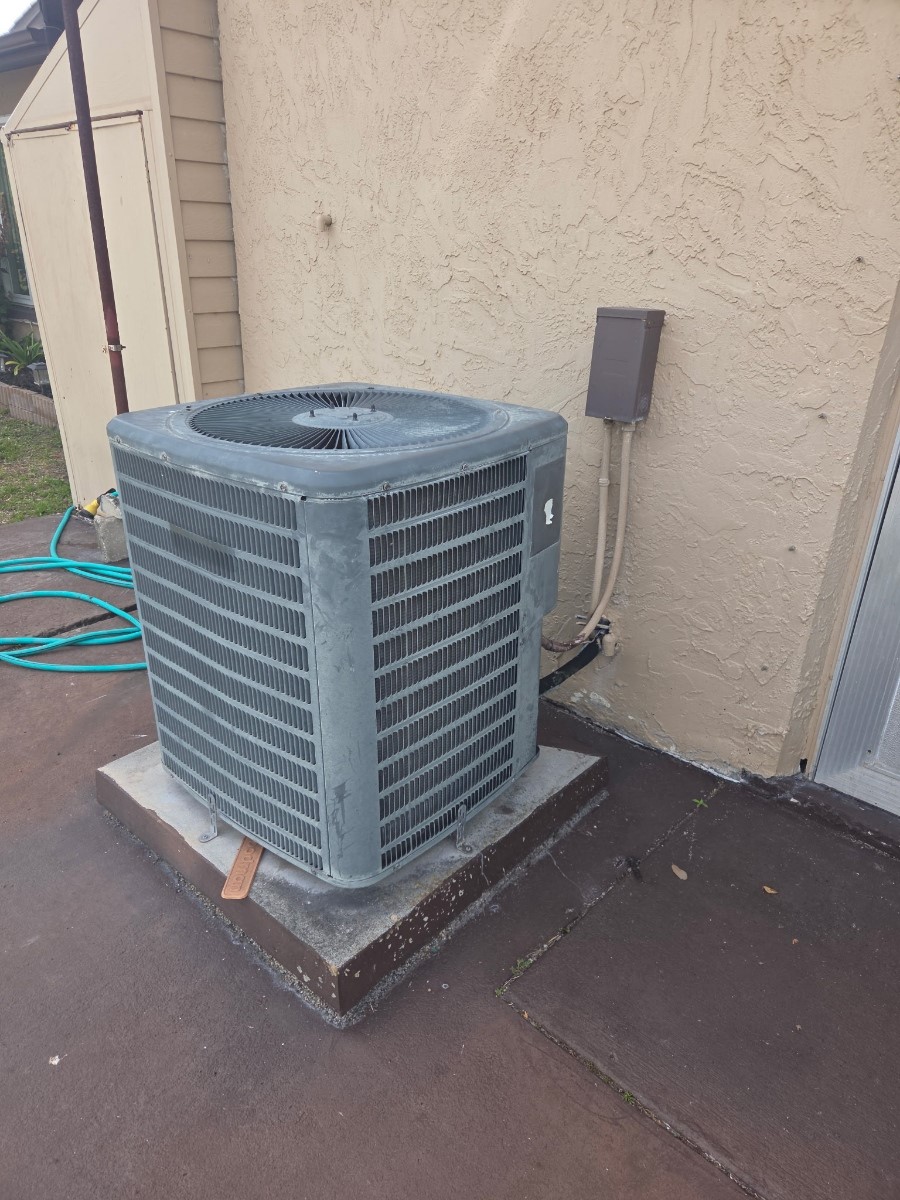 Old HVAC system before replacement — Clearwater FL