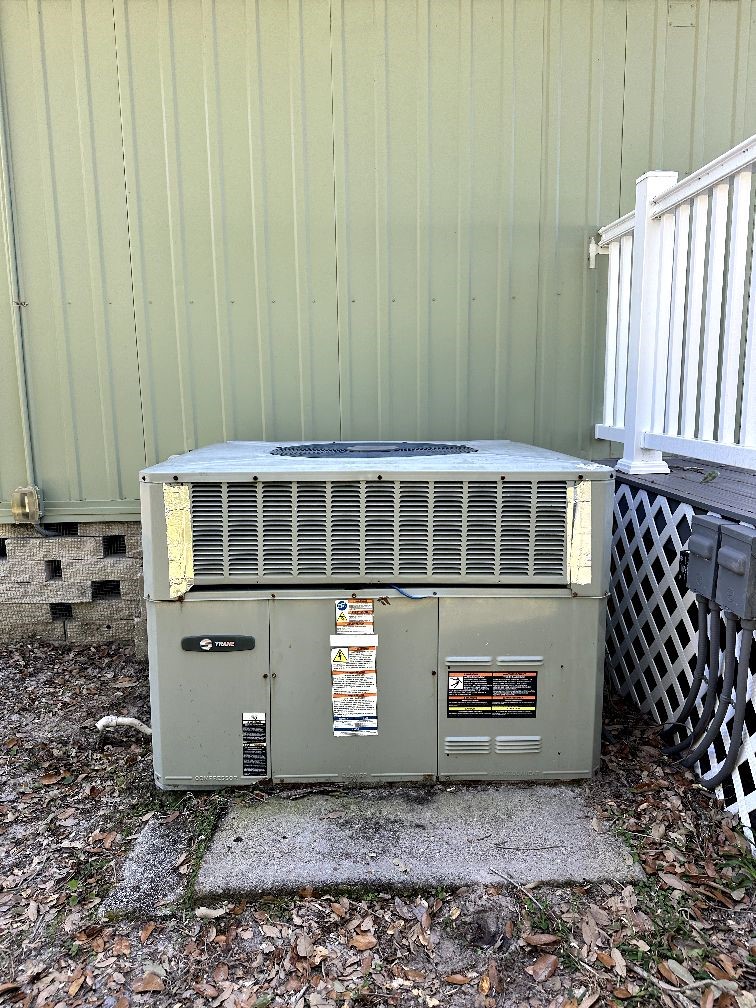 Old AC unit before replacement — Clearwater FL