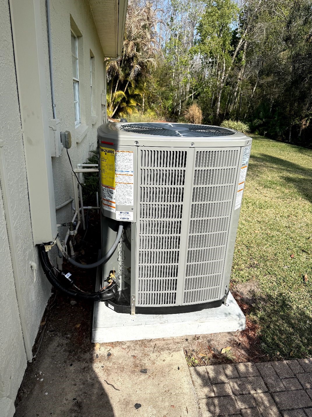 Second view of completed AC installation by Bayside AC — Clearwater FL