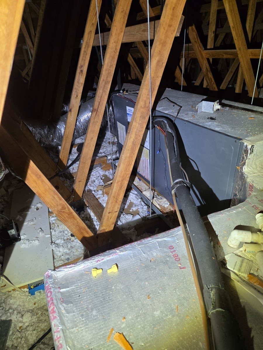 Old AC system before replacement — Clearwater FL