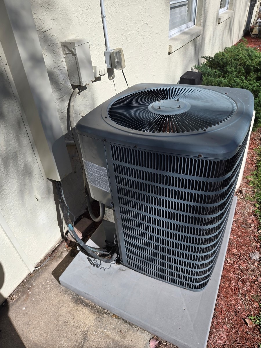 Second view of old AC system before replacement — Clearwater FL