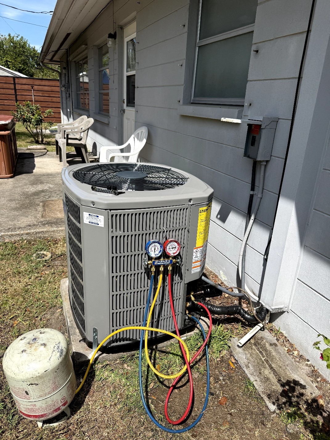 New AC unit installed by Bayside Heating and Air — Clearwater FL