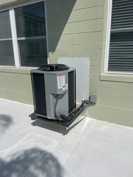 New HVAC system being installed Clearwater Florida