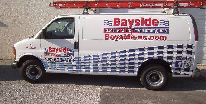 Bayside AC service trucks Clearwater