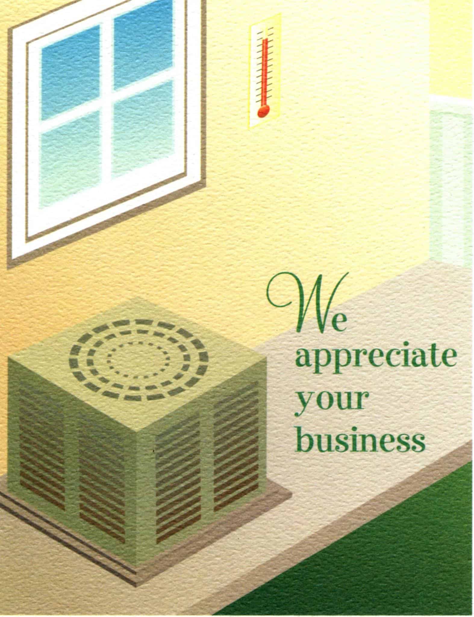we appreciate your business